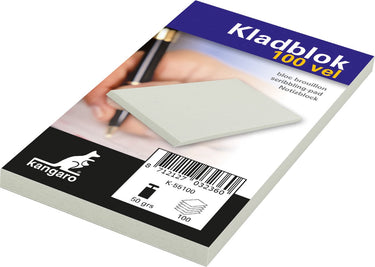 Kangaro kladblok - 6,75 x 11 cm - 100 vel met dekblad - k-55100