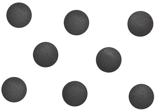 Maul magneet solid rond 8 stuks 0,3 kg kunststof ferriet bruchsicher ø 2 x 0.75 cm zwart