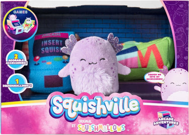 Squishmallows squishville - arcade adventures accessory set (squishville by )