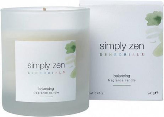 Simply zen sensorials fragance candle balancing