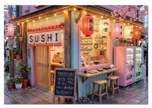 Educa kawaii sushi puzzel 1000 stukken veelkleurig kinderen