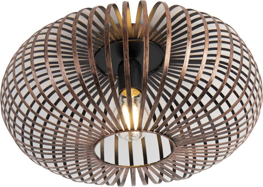 Trio johann - pfalondlamp - koper antiek - excl. 1x e27 60w - d: 40cm
