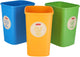 Curver set van 3x9l eco-friendly scheidingsbakken