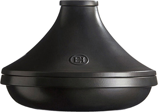 Emile henry tajine delight - ø275mm - geschikt voor inductie oven - deksel zwart