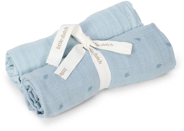 Little dutch swaddle - blauw - essentials