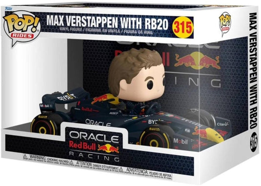 Funko pop rides: oracle red bull racing - max verstappen with rb20 pop