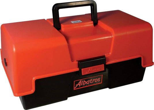 Albatros viskoffer - met 2 laden - 43 x 21 x 20 cm - rood