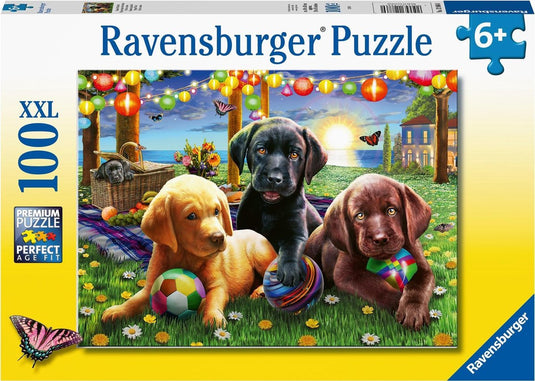 Ravensburger puzzel honden picknick - legpuzzel - 100 stukjes