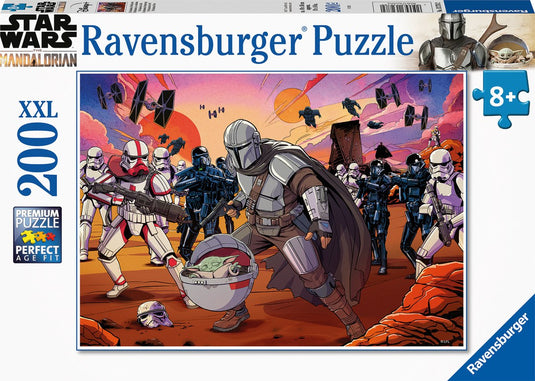 Ravensburger puzzel the mandalorian de krachtmeting - legpuzzel - 200 stukjes