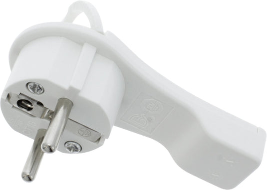 Q-link platte steker +ra wit