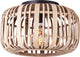 Brilliant woodrow - plafondlamp - e27 max 1x40w - bruin hout
