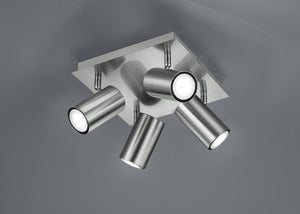 Trio marley - spot - nikkel mat - excl. 4x gu10 3w