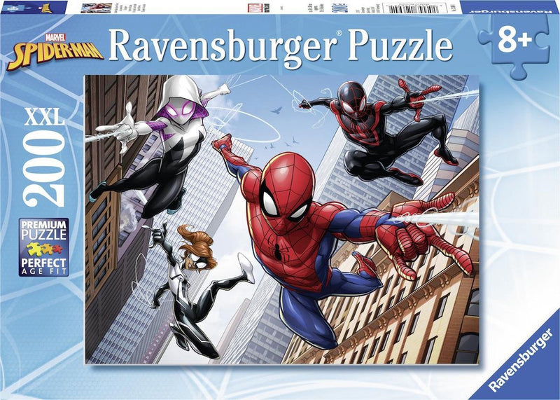 Afbeelding laden in galerijviewer, Ravensburger spiderman de kracht van de spin - legpuzzel - 200 stukjes
