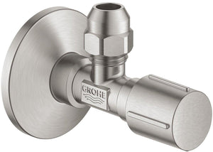 Grohe hoekstopkraan knel 1 2x3 8 m. metalen greep supersteel