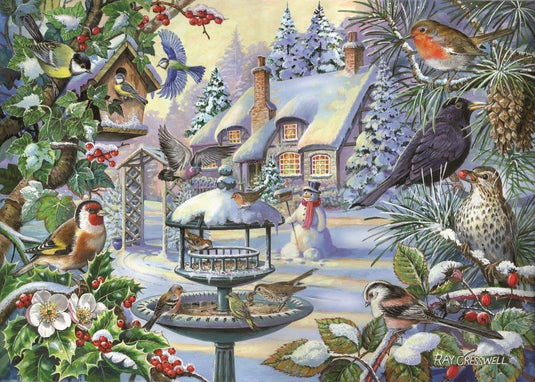 House of puzzles legpuzzel winter birds 500 xl stukjes dieren.