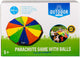 Outdoor play parachutedoek met ballen