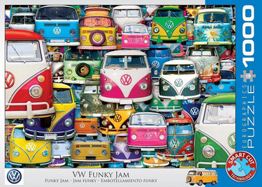 Eurographics volkswagen - vw funky jam - 1000 stukjes 68×48cm (b×h) - legpuzzel