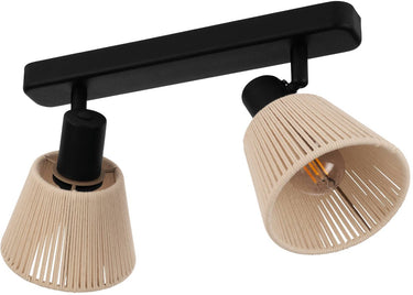 Eglo seagard spot - e14 - 30 cm - zwart crème - kantelbaar