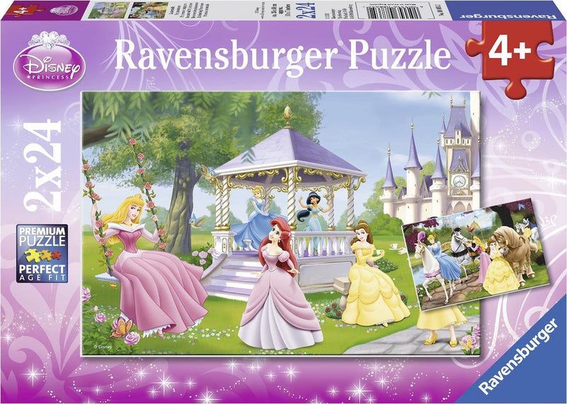 Afbeelding laden in galerijviewer, Ravensburger puzzel disney princess betoverende prinsessen - 2x24 stukjes - kinderpuzzel
