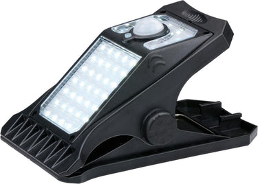 Grundig solar tuinverlichting clip - solar lamp met bewegingssensor - tuinspot met koel wit licht - 3 verschillende lichtmodus - led buiten verlichting batterijduur 6-8 uur