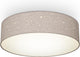 B.k.licht - decoratieve plafondlamp - met sterrenhemel effect - kinderkamer lamp - taupe - rond - 2x e27 fitting - ø38cm