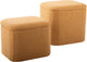 Leitmotiv poef ada storage - geel - 41x35x41cm - scandinavisch