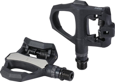 Bbb cycling clipless rebel spd pedalen - racefiets e-bike - toeclips - duurzaam - fietspedalen - zwart - flat pedals - bpd-51