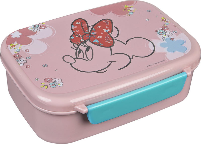 Afbeelding laden in galerijviewer, Minnie mouse broodtrommel - voor school en onderweg - roze
