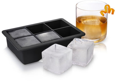 Innovine ™ siliconen ijsblokvorm met deksel voor 6 ijsblokken van 5x5x5cm