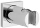 Grohe rainshower wandhouder met vierkant rozet chroom