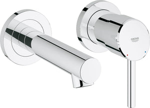 Grohe concetto wastafelkraan - afbouwdeel - exclusief inbouwdeel - chroom