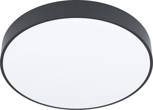 Eglo zubieta-a opbouwlamp - led - ø 30 - afstandsbediening - zwart