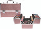 Merkloos sans marque casuelle make-up koffer - roze - 83 stuks
