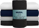 Hush. living hush living - hoeslaken percale 140x20xx+30cm - 100% katoen - 200tc - extra fris en koel - sterk en slijtvast - elastiek rondom - antraciet