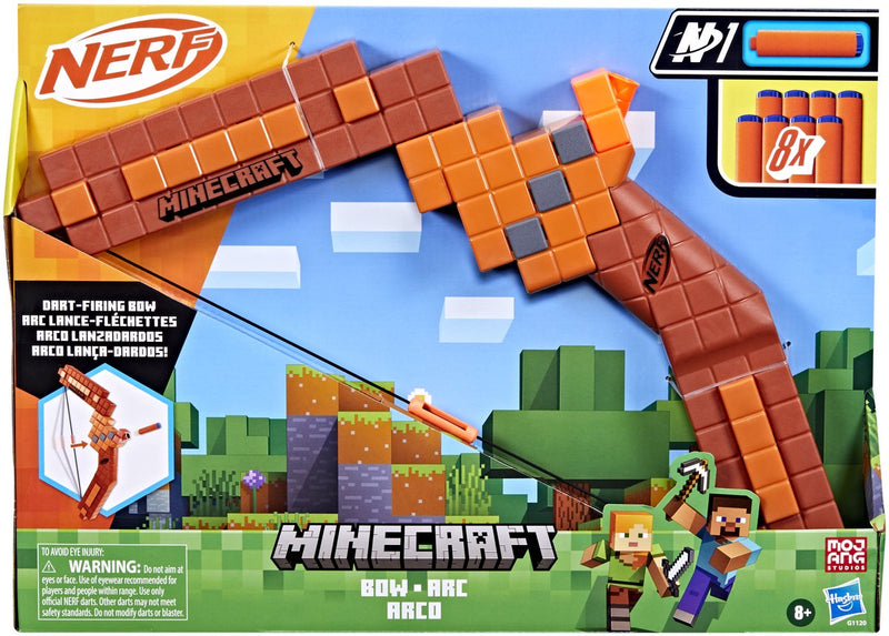 Afbeelding laden in galerijviewer, Nerf minecraft bow - speelgoedblaster
