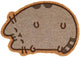 Pusheen , decoratieve deurmat in de vorm van een kat 40x60cm antislip, bruin