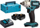 Makita dtw190rfj li-ion accu slagmoersleutel set - 18v - 2x 3.0ah accu - in mbox opbergkoffer - 190nm - 1 2 - koolborstelloos