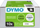 Dymo labeltape 45013 glanzend 12 mm zw wi