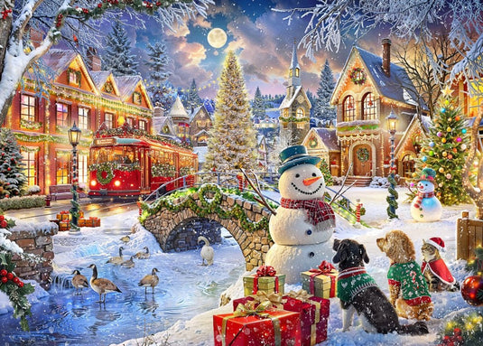 Bluebird puzzle kerst puzzel villa christmas - 1500 stukjes puzzel.
