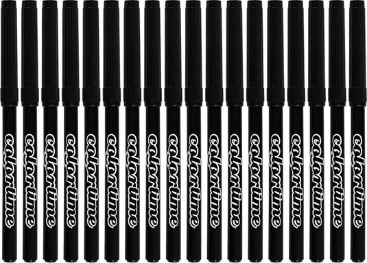 Colortime stiften lijndikte 2 mm zwart 18 stuks