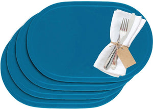 Westmark set van 4 placemats, 45,5 x 29 cm, vinyl, blauw lichtblauw, saleen-collectie: fun