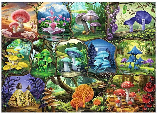 Ravensburger puzzel prachtige paddenstoelen - 1000 stukjes legpuzzel.