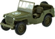 Welly speelgoed usa army jeep auto - legergroen - die-cast metaal - 11 cm - model willys