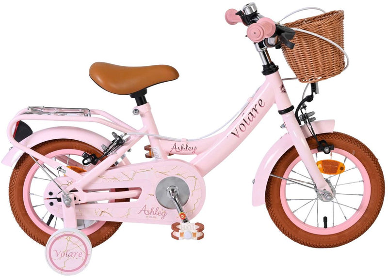 Afbeelding laden in galerijviewer, Volare ashley kinderfiets - meisjes - 12 inch - roze - twee handremmen
