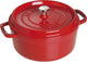 Staub braadpan cocotte - kersenrood - ø 24 cm 3.8 liter