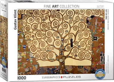 Eurographics - de levensboom [der lebensbaum] - gustav klimt - 1000 stukjes 68×48cm (b×h) - fine art legpuzzel