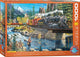 Eurographics - de stilte van de rivier is doorbroken [river silence is broken] - ken zylla - 1000 stukjes 68×48cm (b×h) - legpuzzel