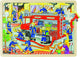 Goki houten legpuzzel - brandweer, 48st.