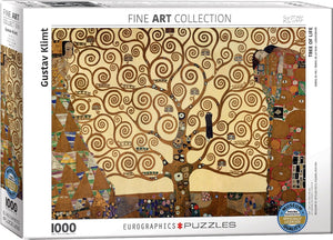 Eurographics - de levensboom [der lebensbaum] - gustav klimt - 1000 stukjes 68×48cm (b×h) - fine art legpuzzel