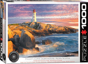 Eurographics - peggy’s cove lighthouse, nova scotia, canada - 1000 stukjes 68×48cm (b×h) - legpuzzel